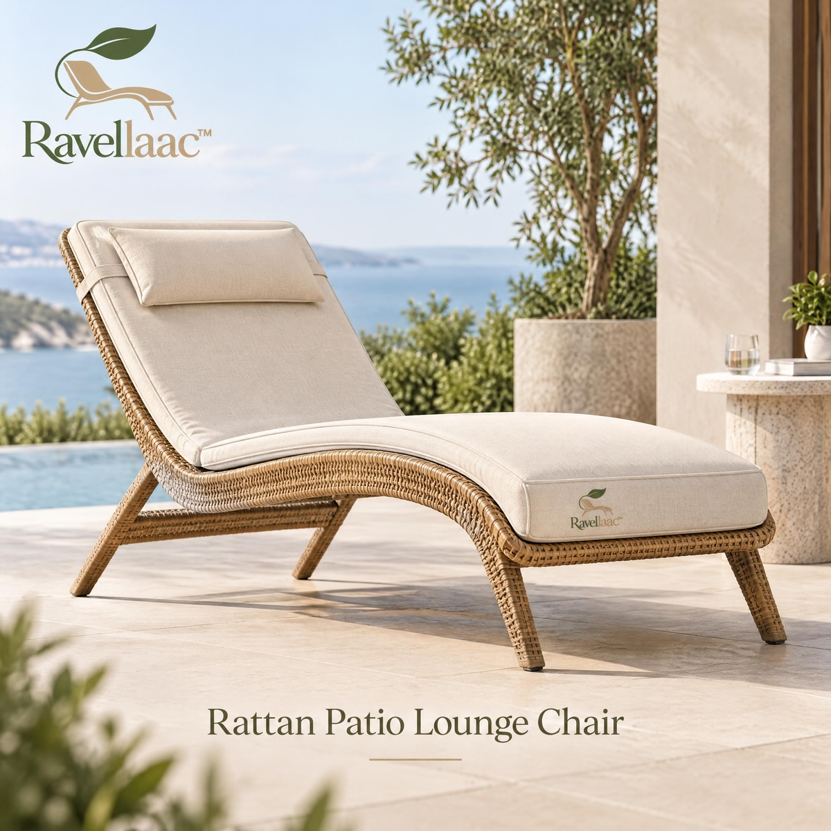 Ravellaac™ Rattan Patio Lounge Chair image 1