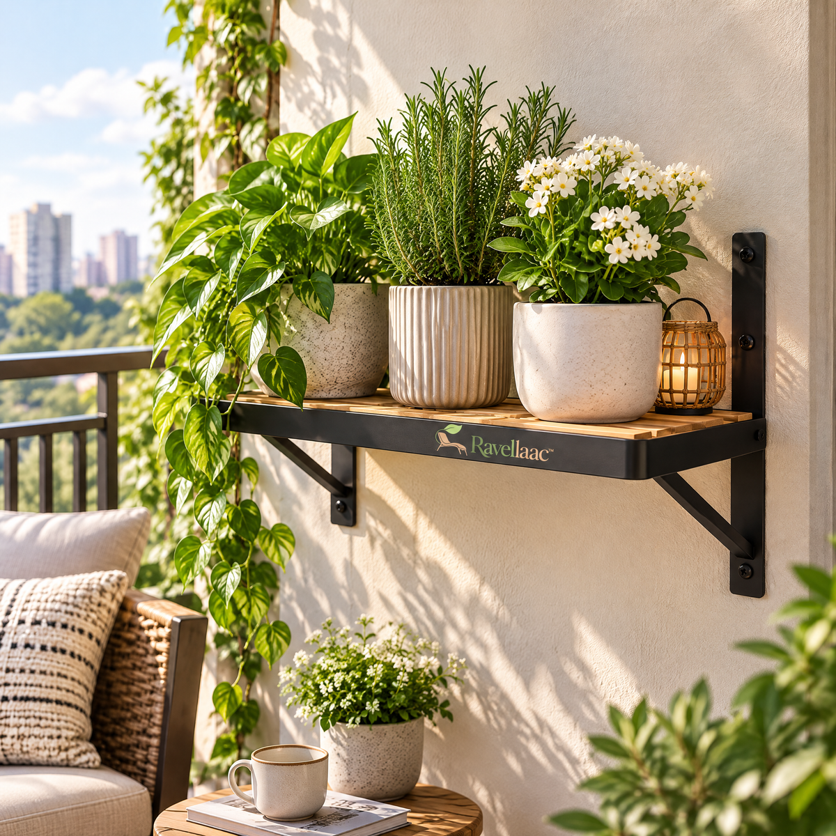 Ravellaac™ Wall Mounted Balcony Plant Shelf image 4