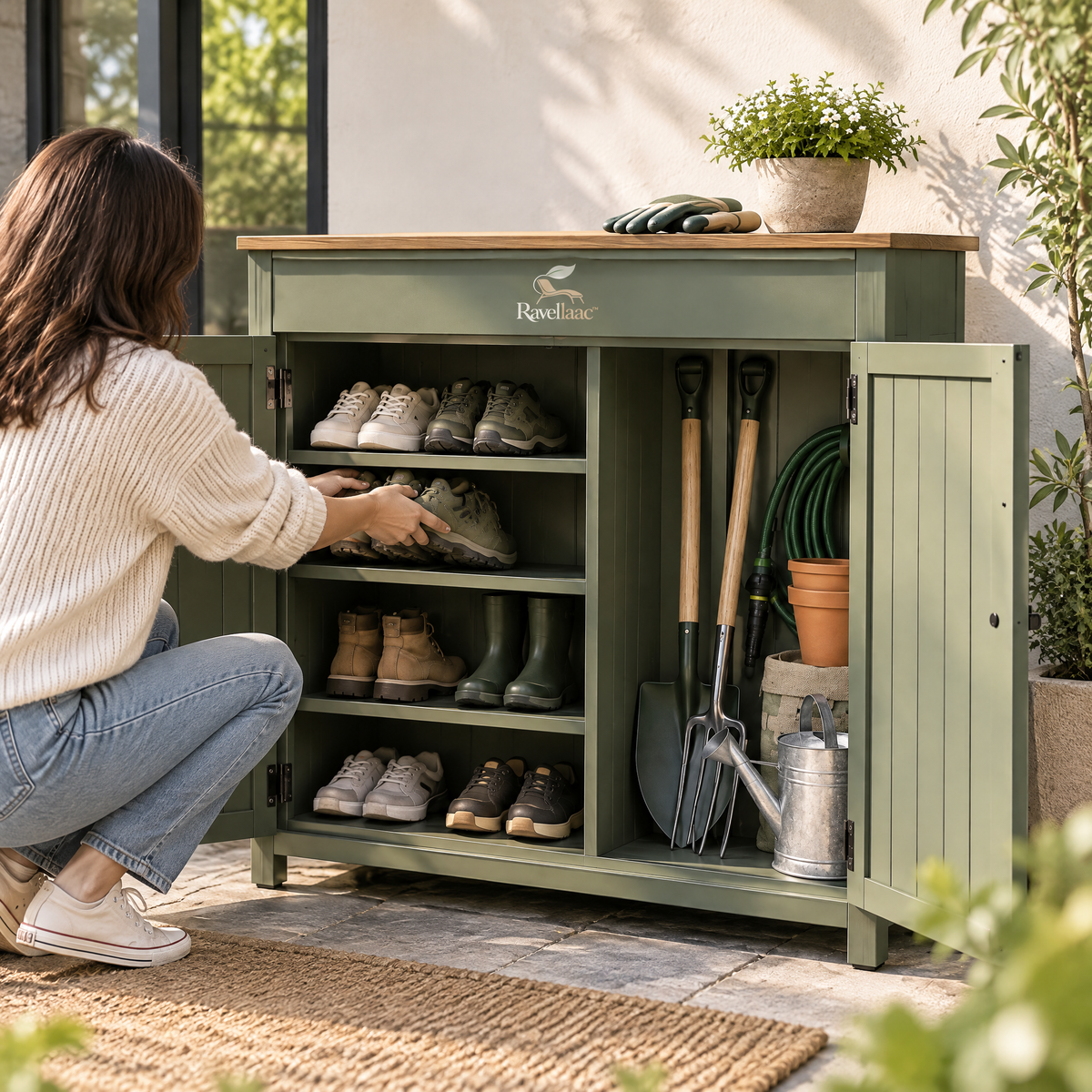 Ravellaac™ Outdoor Shoe & Garden Storage Cabinet image 8