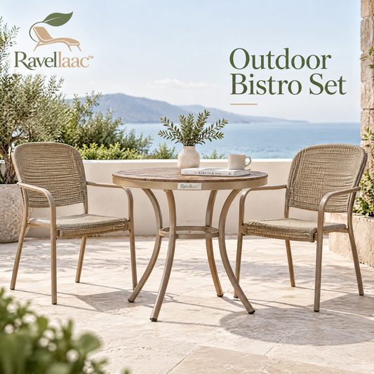 Ravellaac™ Outdoor Bistro Set (Table & Chairs) image 1