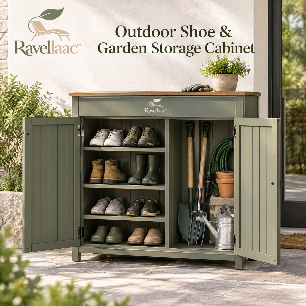 Ravellaac™ Outdoor Shoe & Garden Storage Cabinet image 1