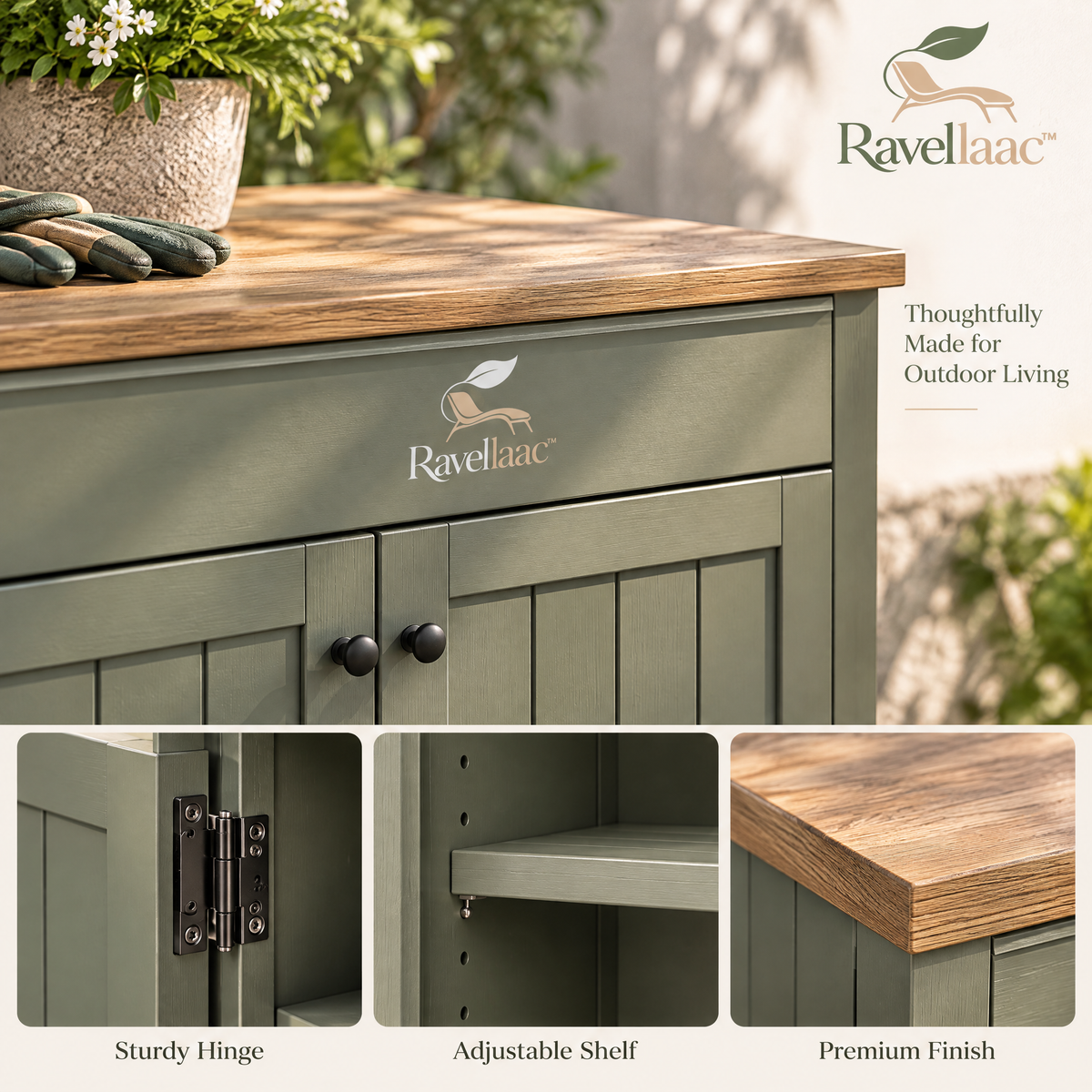 Ravellaac™ Outdoor Shoe & Garden Storage Cabinet image 3
