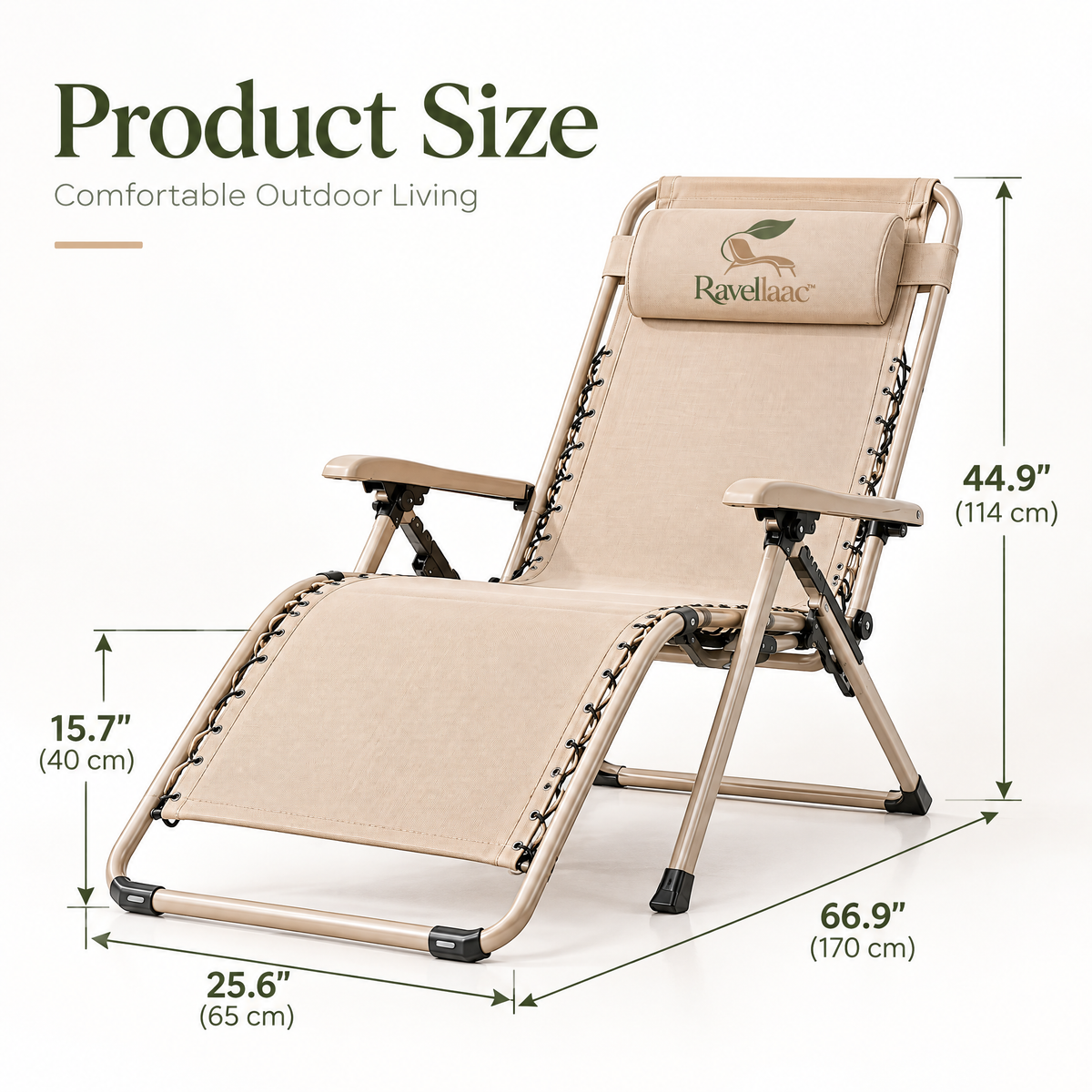 Ravellaac™ Outdoor Folding Reclining Chair image 5