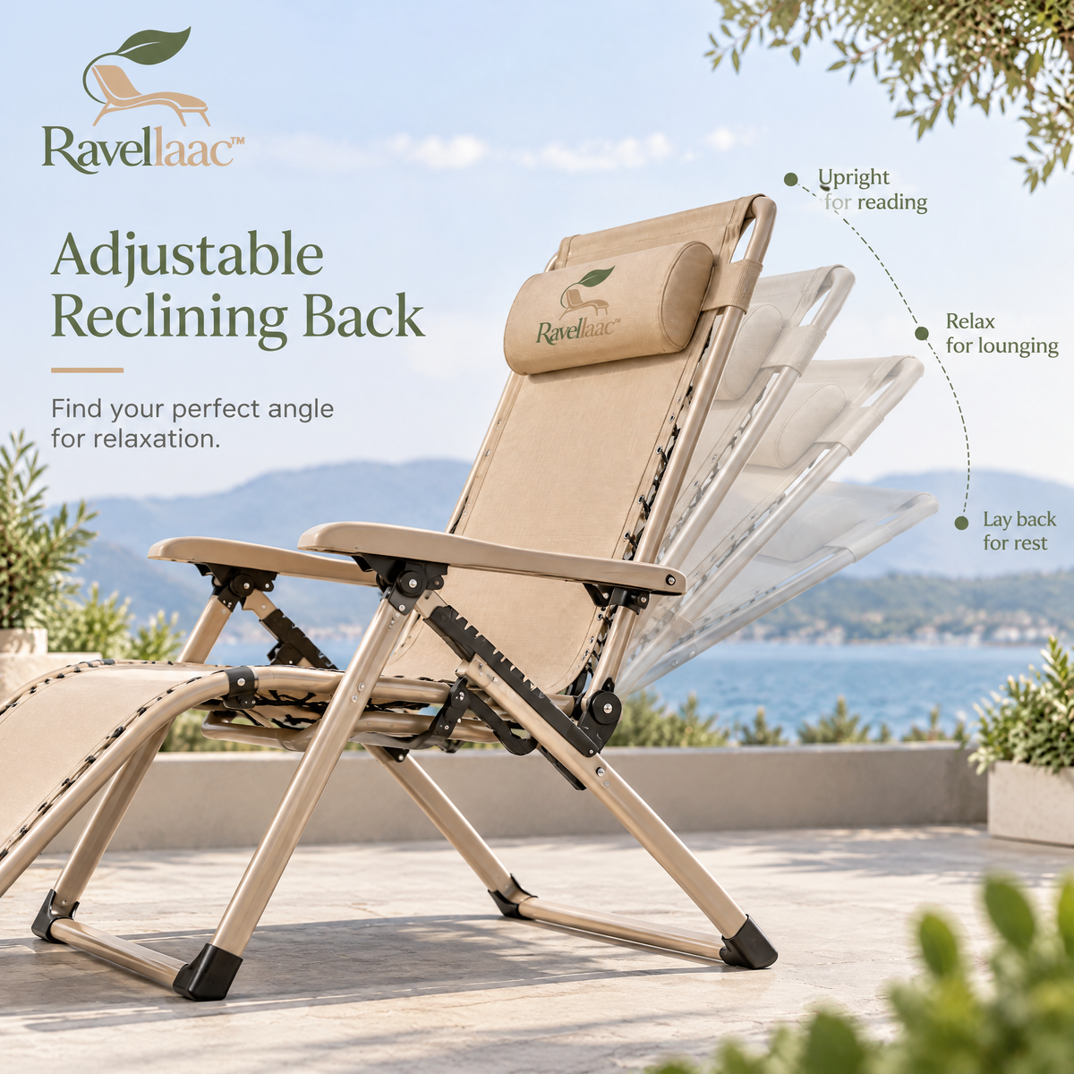 Ravellaac™ Outdoor Folding Reclining Chair image 6