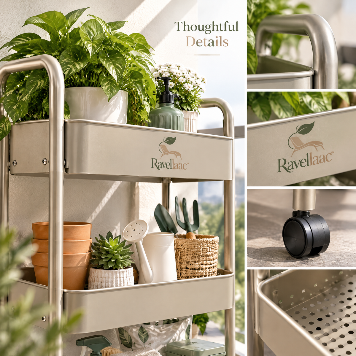 Ravellaac™ 3-Tier Balcony Storage Rack image 5