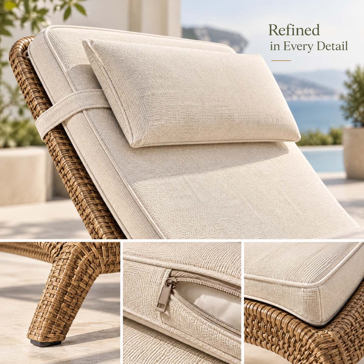 Ravellaac™ Rattan Patio Lounge Chair image 4