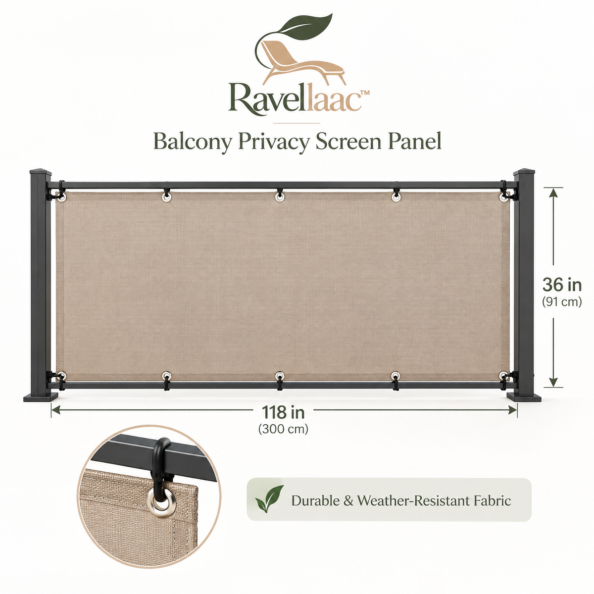 Ravellaac™ Balcony Privacy Screen Panel image 5