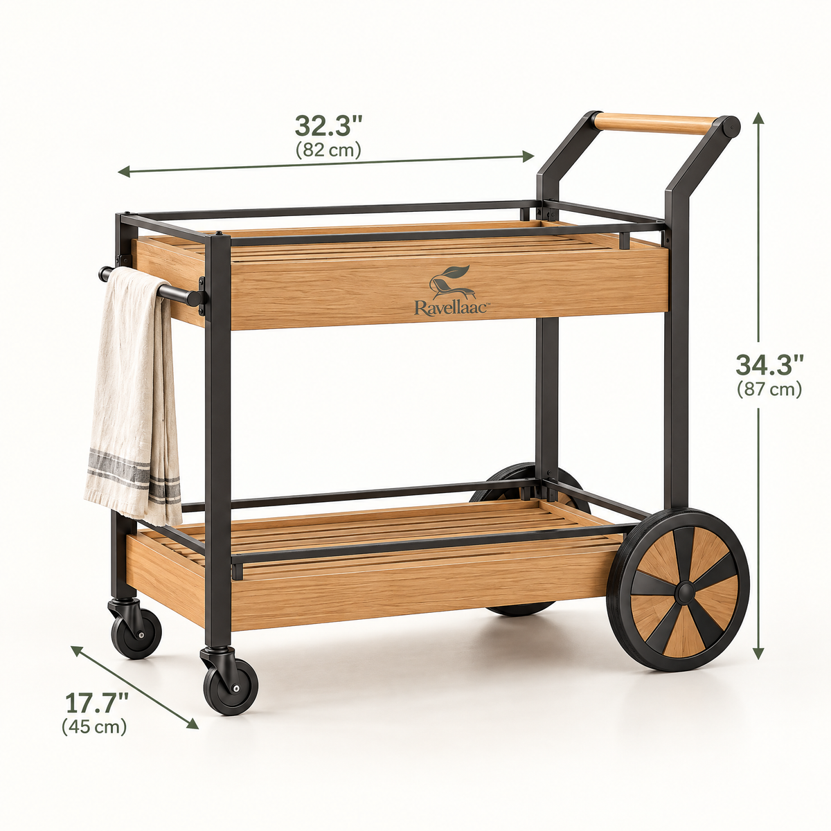 Ravellaac™ Outdoor Serving Cart with Wheels image 4