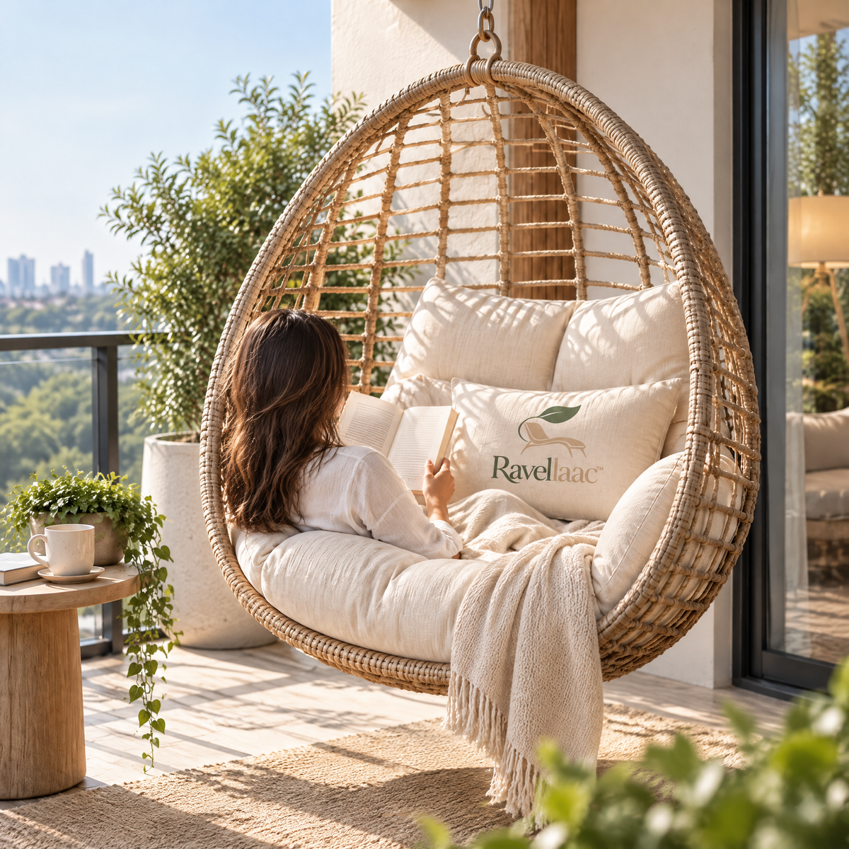 Ravellaac™ Hanging Balcony Swing Chair image 7