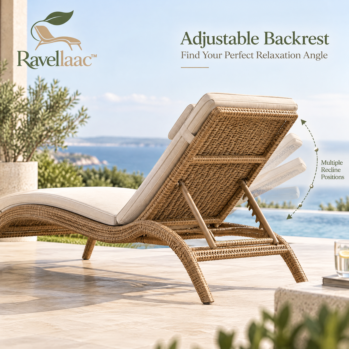 Ravellaac™ Rattan Patio Lounge Chair image 6