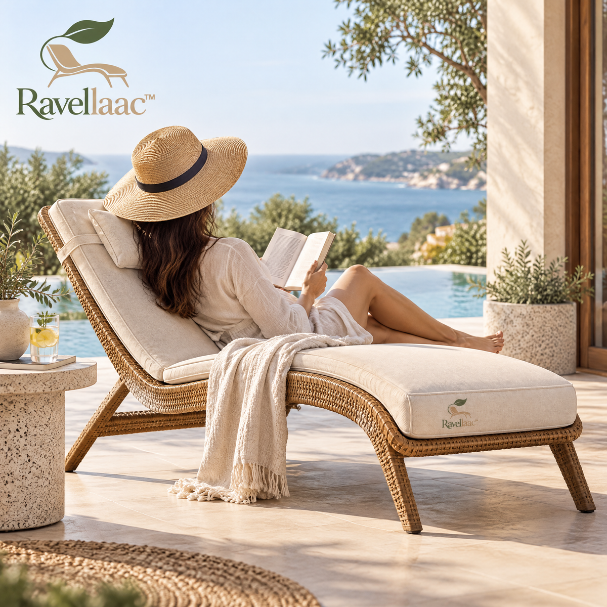 Ravellaac™ Rattan Patio Lounge Chair image 7