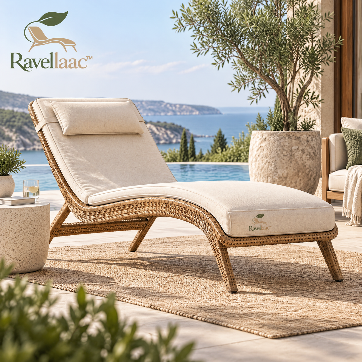 Ravellaac™ Rattan Patio Lounge Chair image 8